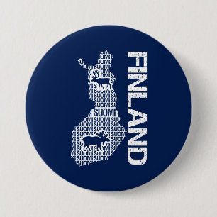 Knappen anpassade FINLAND KARTA Knapp