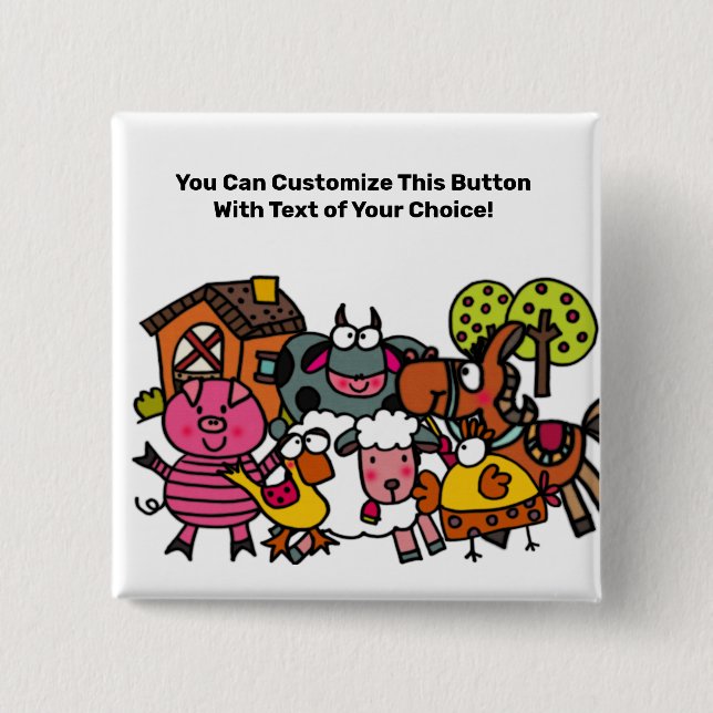 Knappen anpassningsbar Boskap Knapp (Framsida)
