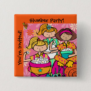 Knappen anpassningsbar Slumber Party Knapp