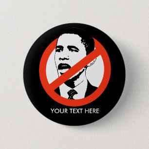 Knappen Anti-Obama / Anpassad Knapp