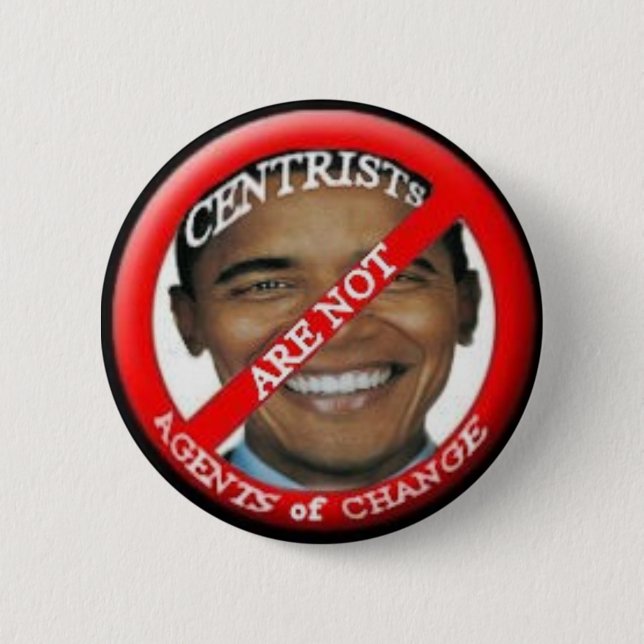 Knappen Anti-Obama Centrist Knapp (Framsida)