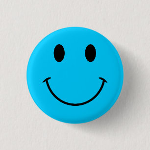 Knappen Aqua Blue Ansikte Knapp