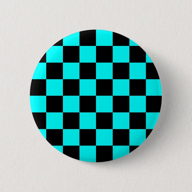 Knappen Aqua Checkerboard Knapp (Framsida)