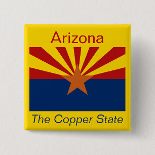 Knappen Arizonan Flagga Knapp