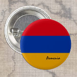 Knappen Armenien, patriotisk armenisk Flagga mode Knapp<br><div class="desc">Knappar: Armenien och Armeniska Flagga - kärlek mitt land,  resor,  helgdag,  landpatrioter/sportfantaster</div>