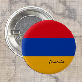 Knappen Armenien, patriotisk armenisk Flagga mode Knapp