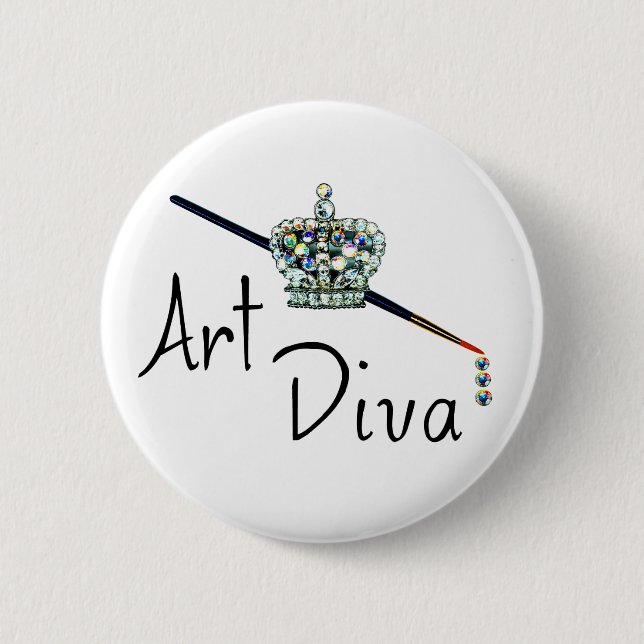 Knappen "Art Diva" Knapp (Framsida)
