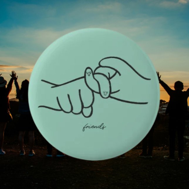 Knappen ASL-vänner - liten signal, stor betydelse Knapp (Skapare uppladdad)