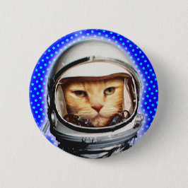 Knappen Astronaut Cat Pinback Knapp