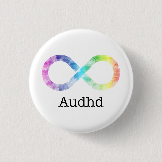 Knappen Audhd (adhd and autistic) neurodiversity ( Knapp (Framsida)