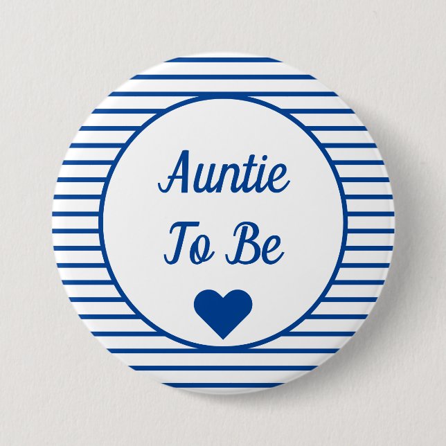 Knappen Auntie to be Baby Shower Knapp (Framsida)