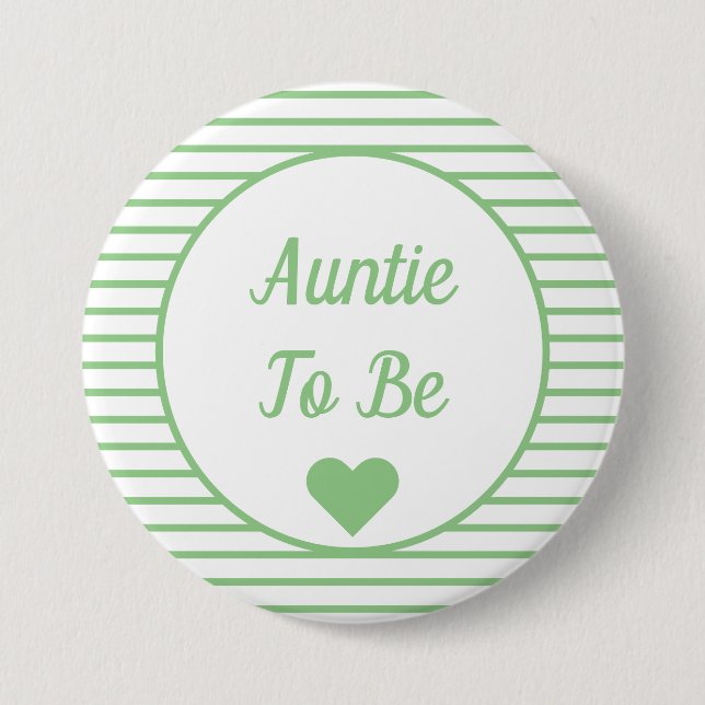 Knappen Auntie to be Baby Shower Knapp (Framsida)