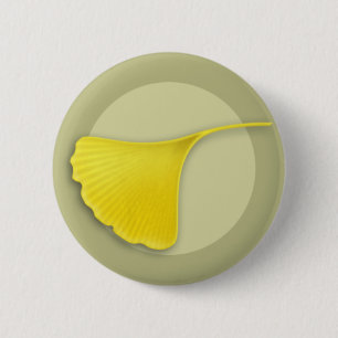 Knappen Autumn Ginkgo Löv Knapp