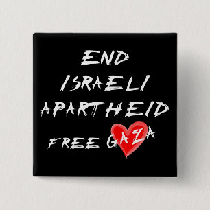 Knappen Avsluta Israels apartheid Free Heart Gaza Knapp