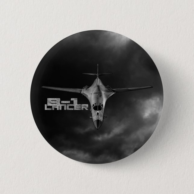Knappen B-1 Lancer 2-tums runda Knapp (Framsida)