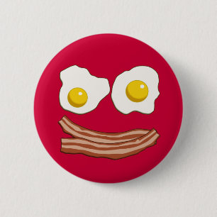 Knappen Bacon och Ägg Knapp