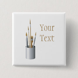 Knappen Bakåt i konstnärliga penslar Knapp