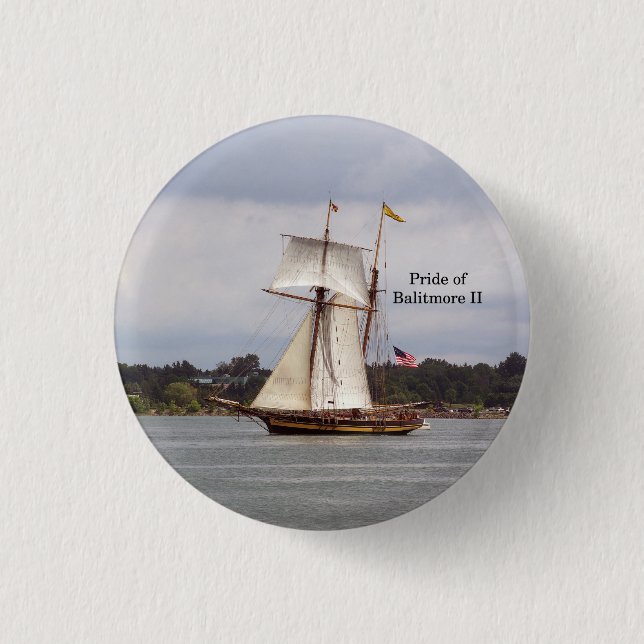 Knappen Baltimore II i pridet Knapp (Framsida)