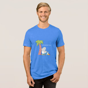 Knappen BEACH ANSIKTE i klockslaget hippo Boynton T Shirt