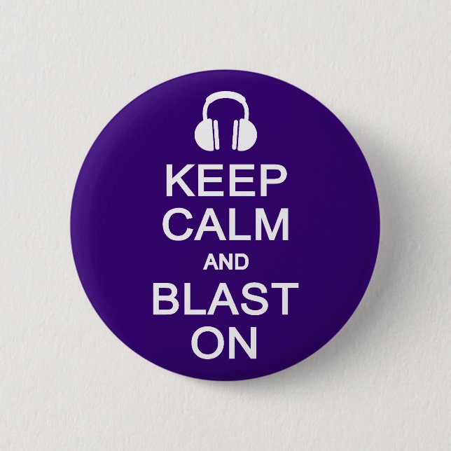Knappen behållans Lugn & Blast On (Blast On) Knapp (Framsida)