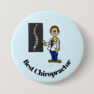 Knappen Best Male Chiropractor eller Spine Doktor Knapp