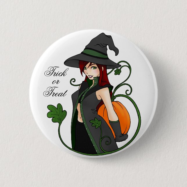 Knappen Bewitching-or-Treat Knapp (Framsida)