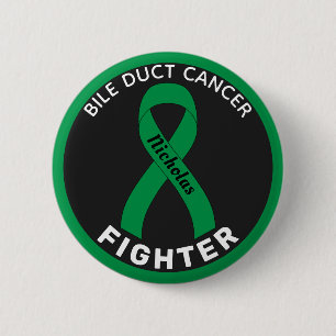 Knappen Bile Duct Cancer Fighter Ribbon Black Knapp