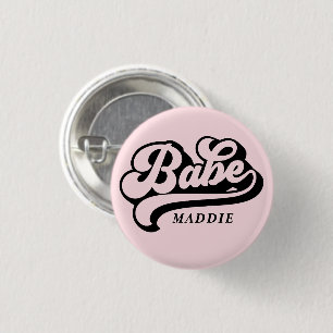 Knappen Birde Babe Custom Name Badge Knapp