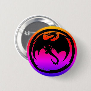 Knappen Black Dragon neon Knapp