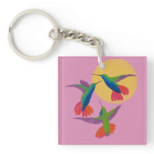 Knappen Black Throated Mango Hummingbird Art