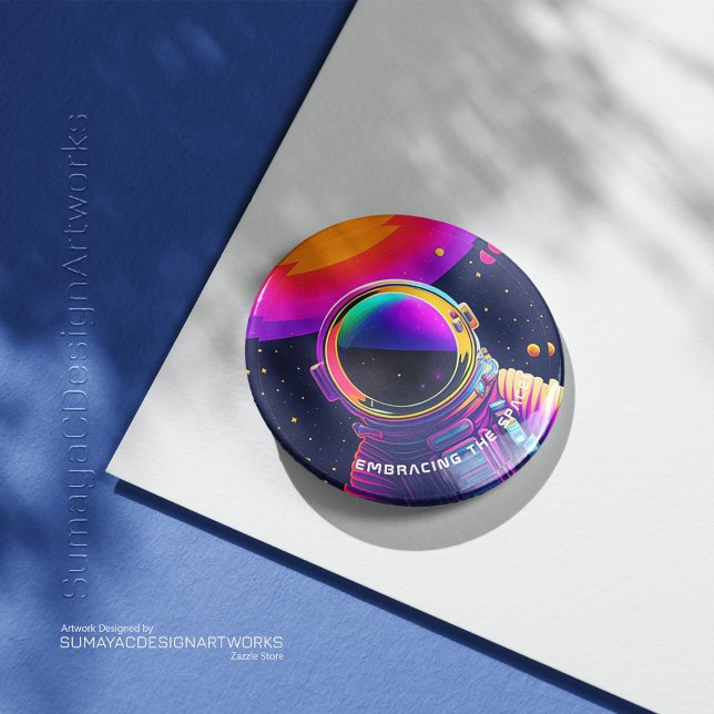 Knappen Blanksteg i färg Knapp (Boost your back-to-school fashion with Embracing the Space buttons.
)