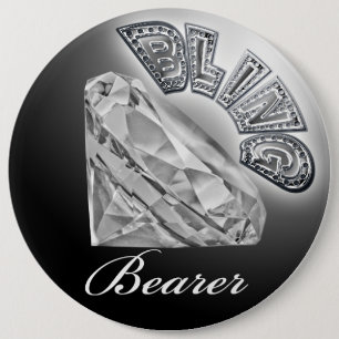 Knappen BLING Bearer Bröllop Knapp