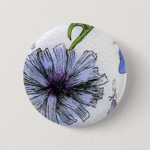 Knappen "Blommigt" Knapp