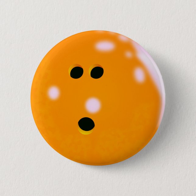 Knappen Bowling Ball (Orange) Knapp (Framsida)