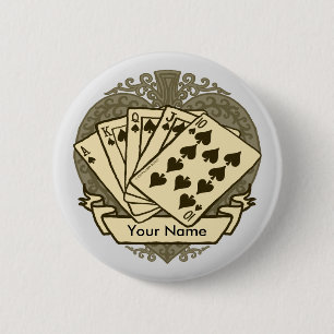 Knappen bra Poker Hand Knapp