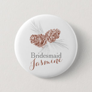 Knappen Bridesmaid gräs cone bröllop Knapp