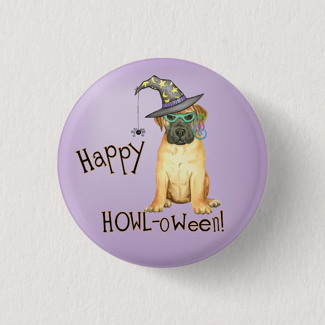 Knappen Bullmastiff Witch Knapp (Framsida)