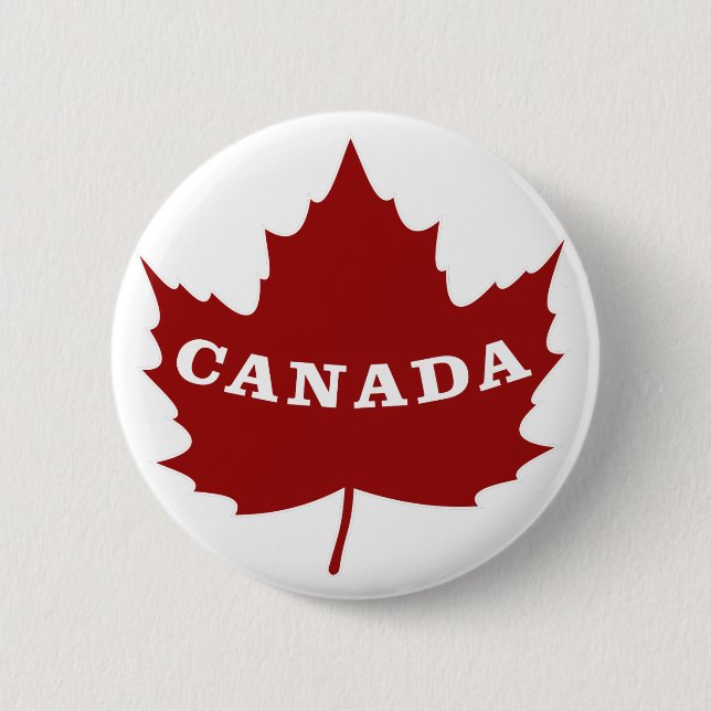 Knappen Canada Maple Löv Knapp (Framsida)