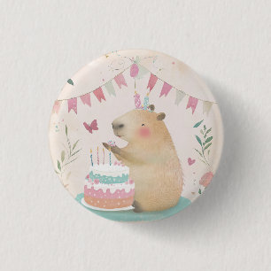 Knappen Capybara Birthday Bash Party Decor Knapp