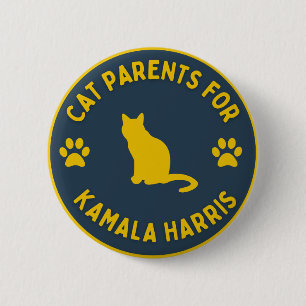 Knappen Cat Parents for Kamala Harris Knapp