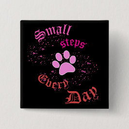 Knappen Cat Tass | Små steg varje dag Knapp