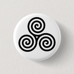 Knappen Celtic Triskelion (Triskele) Knapp