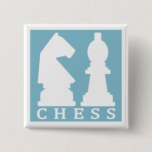 Knappen CHESS anpassningsbar färg Knapp