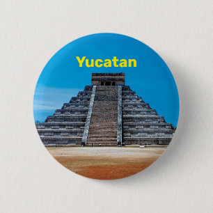 Knappen Chichen Itza Pyramid Knapp