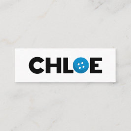 knappen Chloe Mini Visitkort