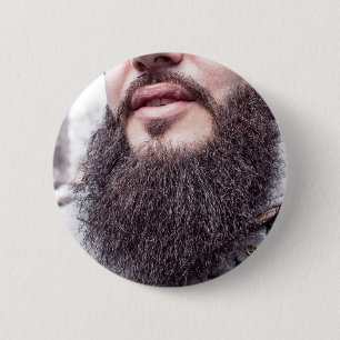 Knappen coola Beard & Mustache Knapp