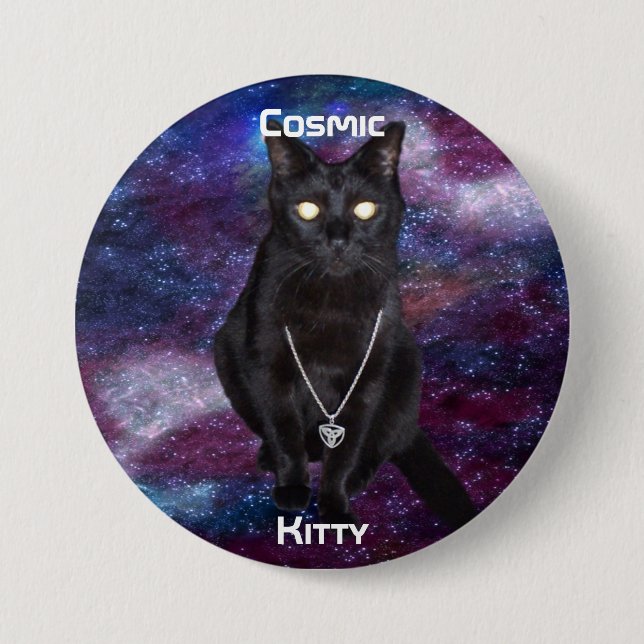 Knappen Cosmic Kattunge Knapp (Framsida)