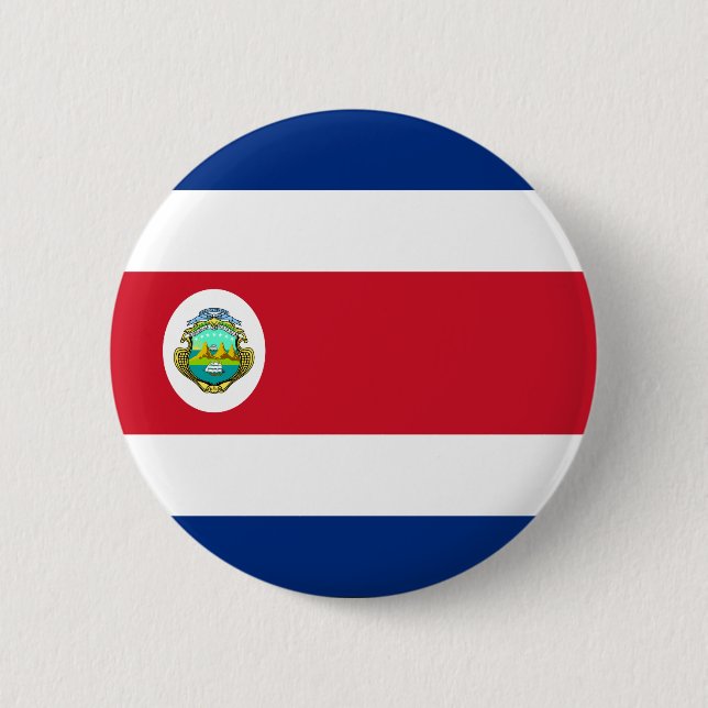 Knappen Costa Rica flagga Knapp (Framsida)