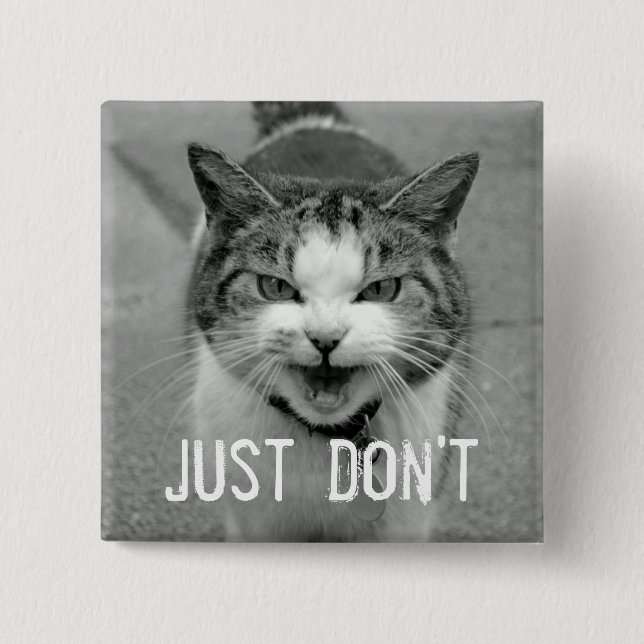 Knappen Crabby Cat Knapp (Framsida)