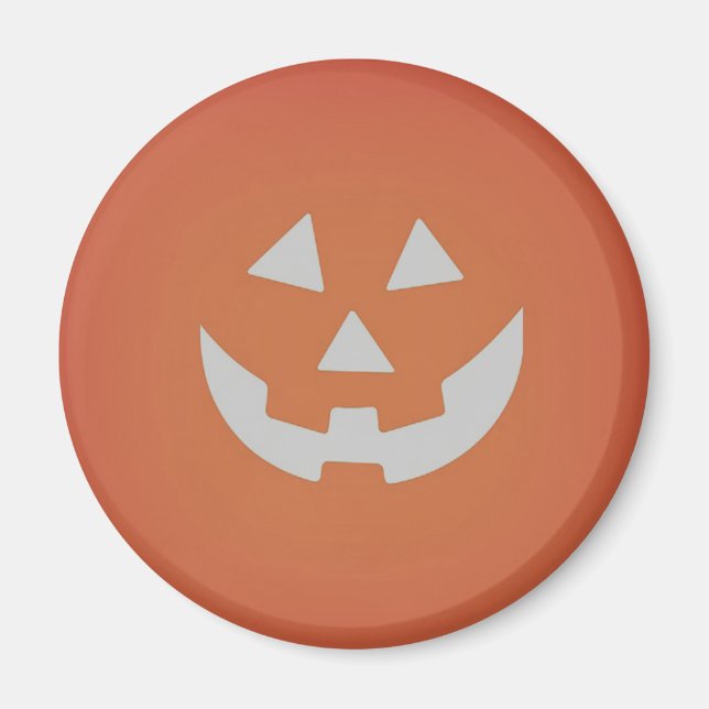 Knappen Creepy Pumpkin Halloween Pin Magnet (Framsidan)